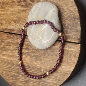 B2939 delicate purple amythest‎ romance beaded bracelet 💜